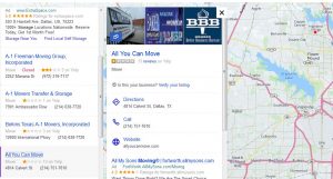 Yahoo local business map